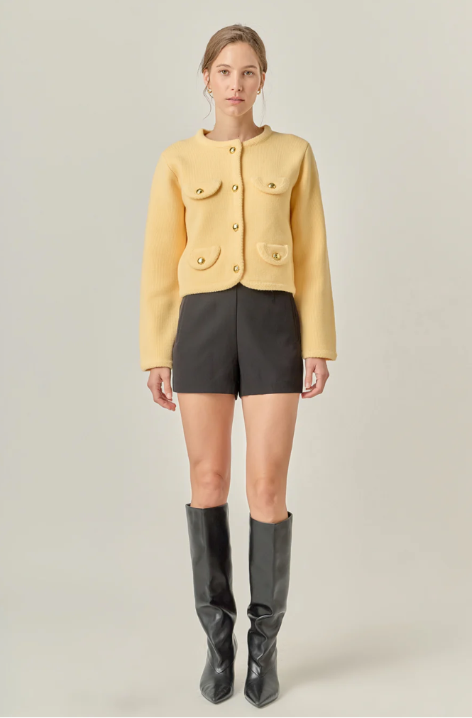 Round Hem Cardigan