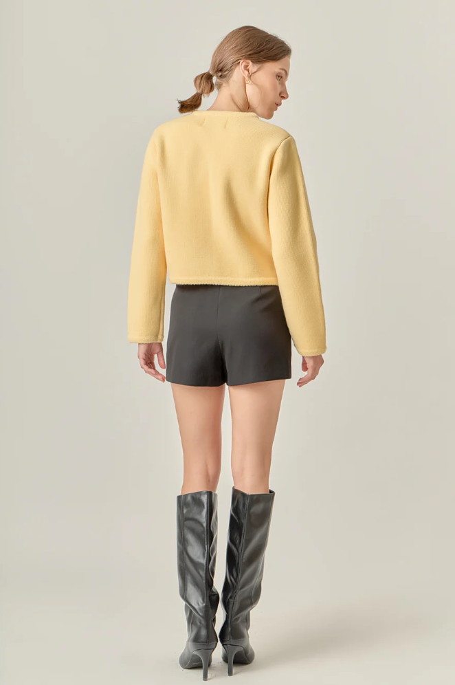 Round Hem Cardigan