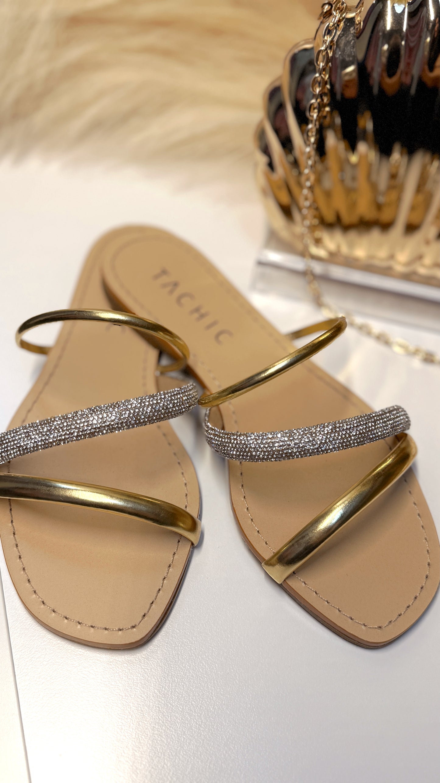 Three Stripes Sandal Flat