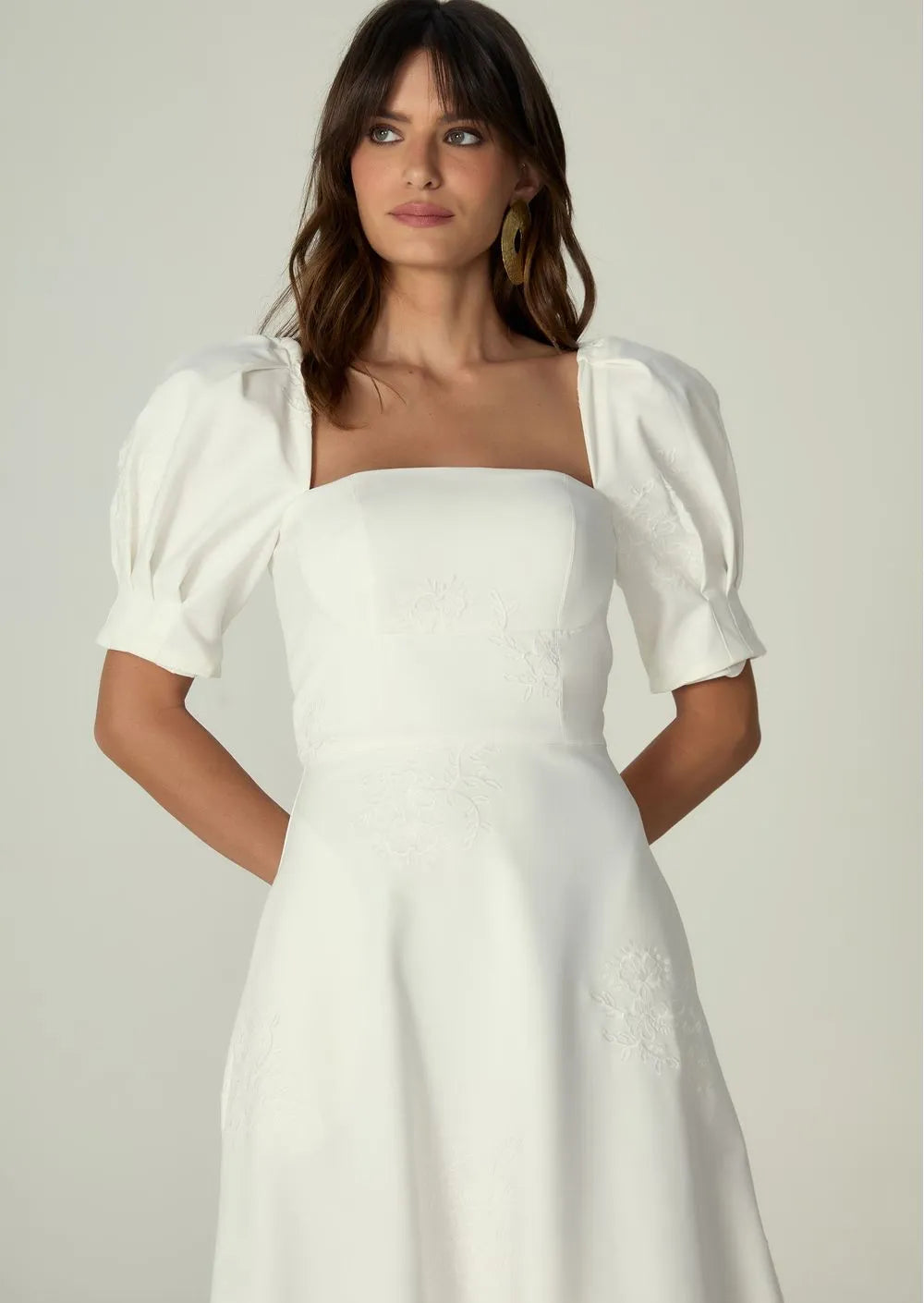 Melani Fit-and-Flare Midi Dress