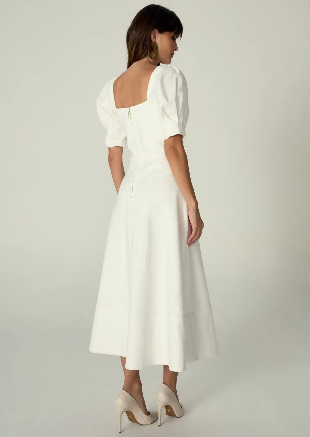 Melani Fit-and-Flare Midi Dress