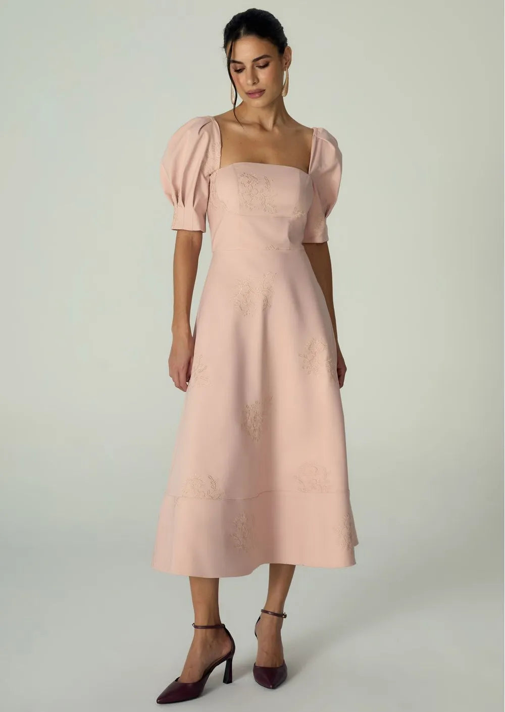 Melani Fit-and-Flare Midi Dress