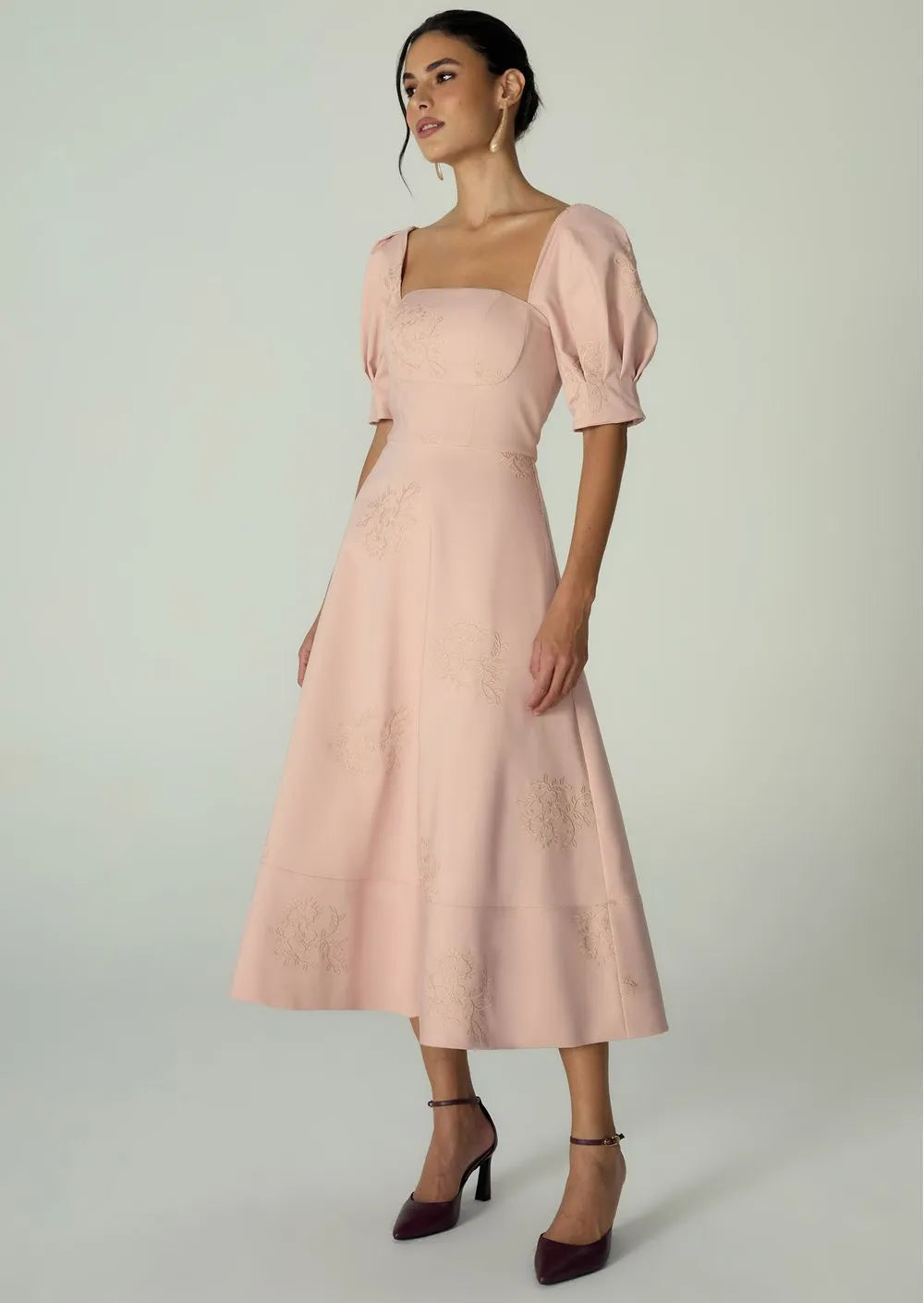 Melani Fit-and-Flare Midi Dress