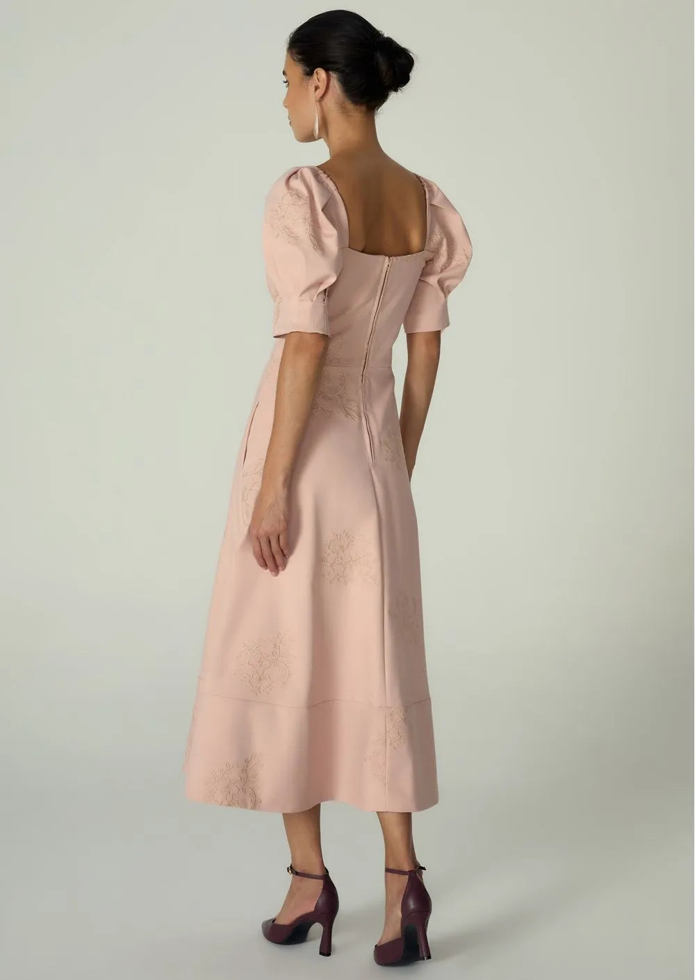 Melani Fit-and-Flare Midi Dress