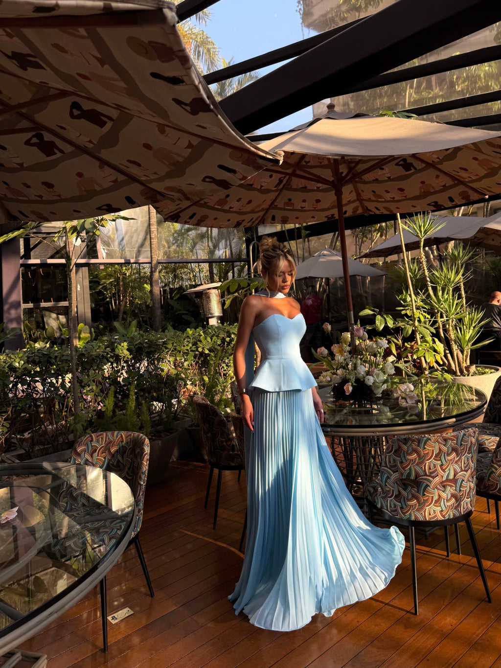 Pleated Long Dress