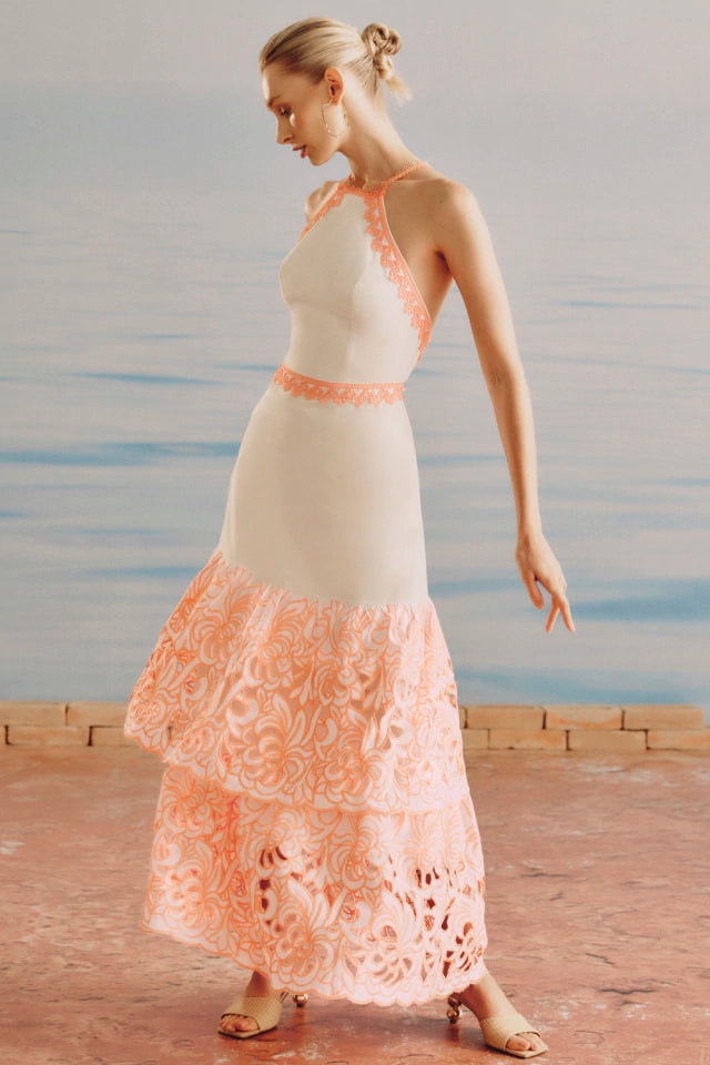 Rana Embroyder Long Dress