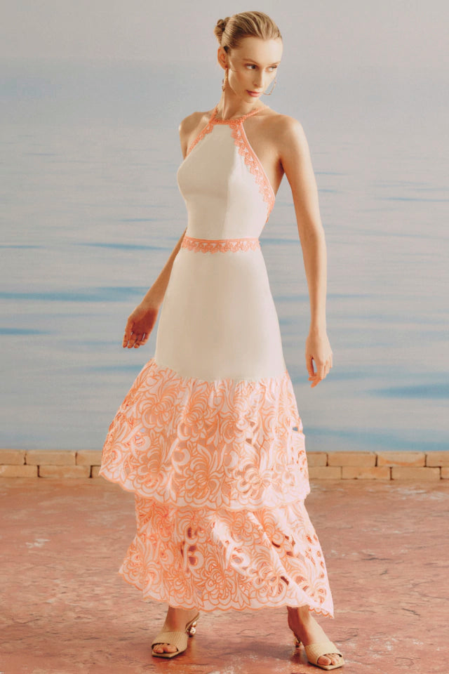 Rana Embroyder Long Dress