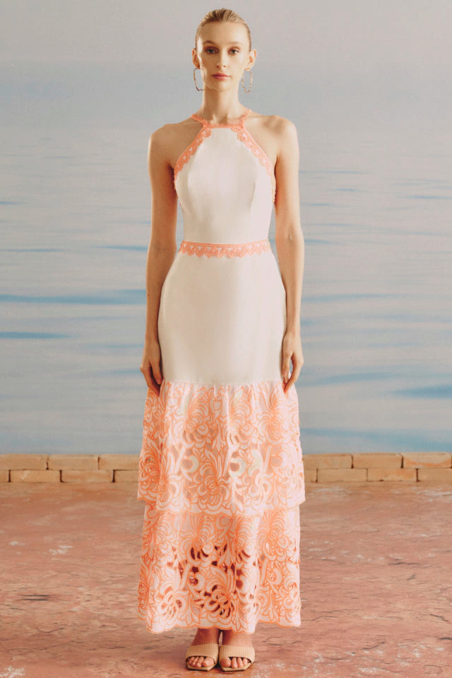 Rana Embroyder Long Dress