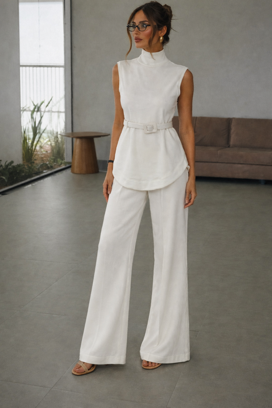Contour Belted Pant Set