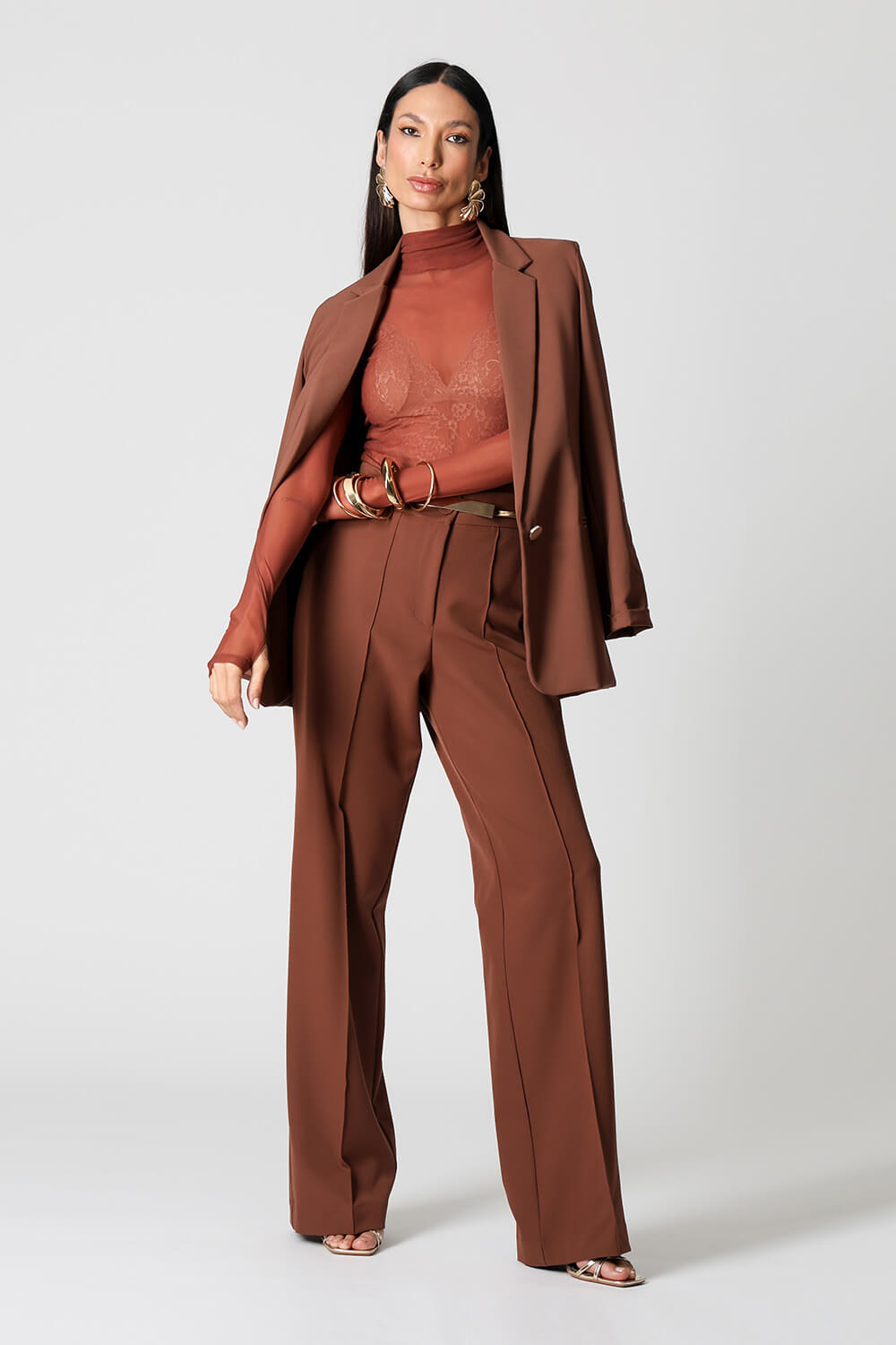 Set blazer brown