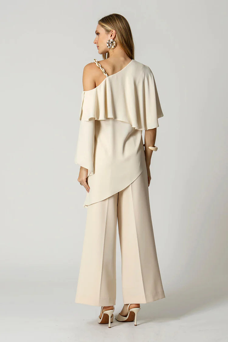 Single Wide 3/4 Sleeve Blouse
