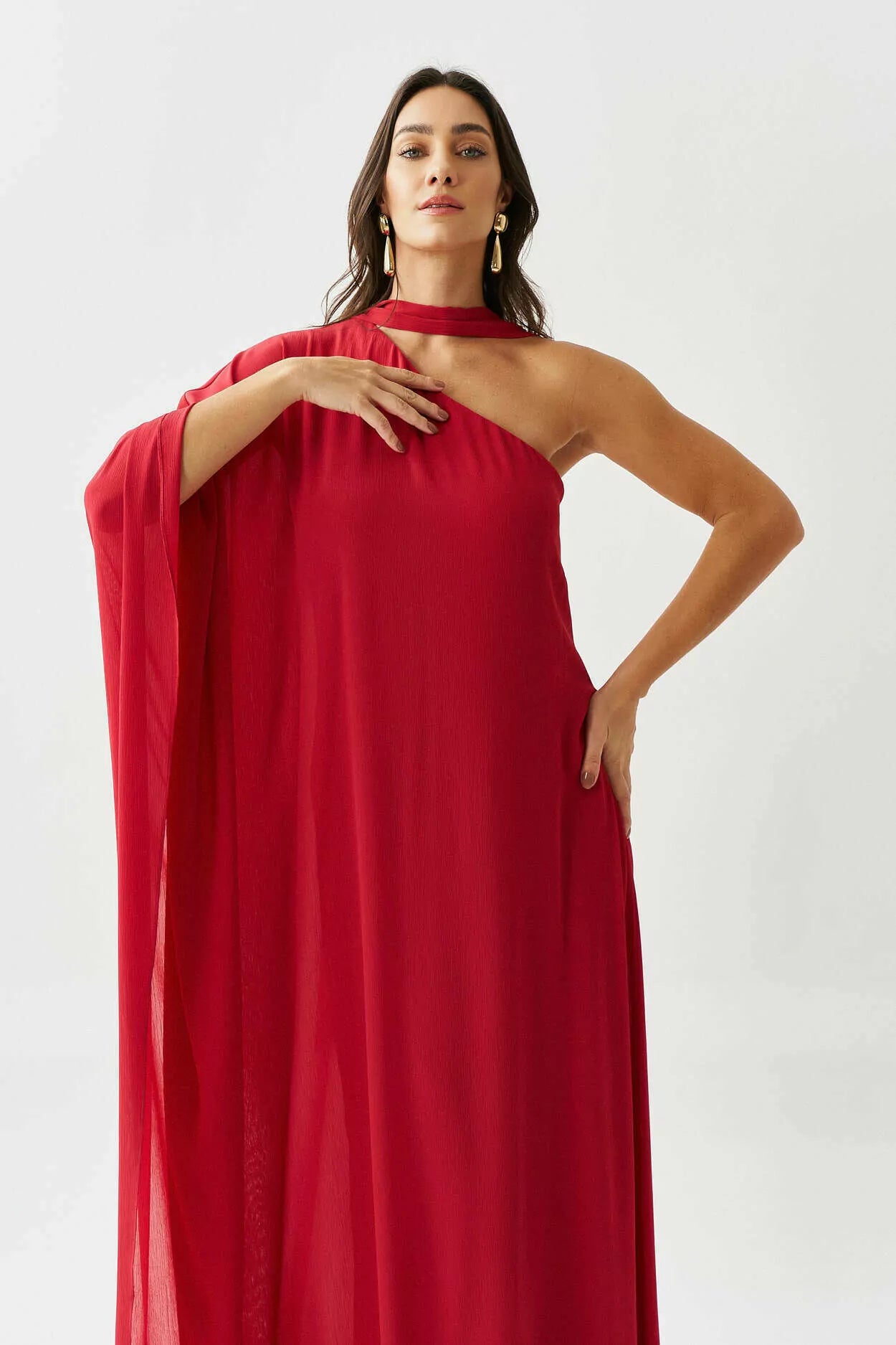 Liora Cape Long Dress
