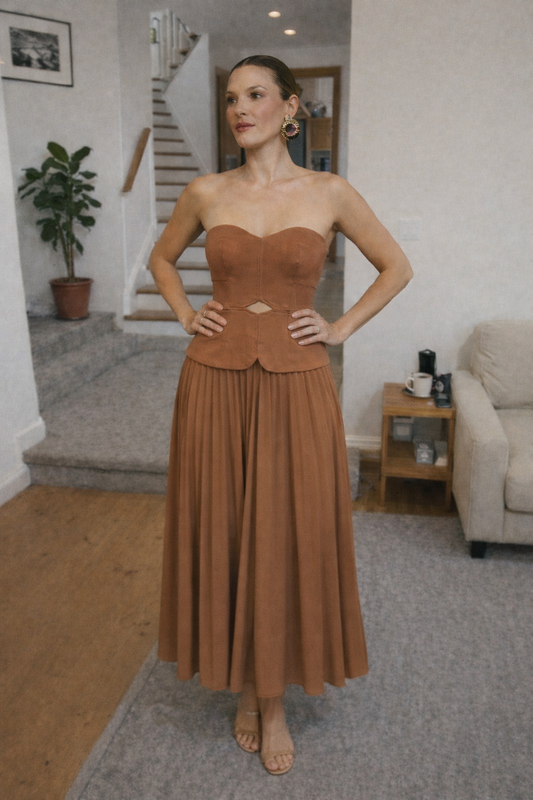 Celeste Strapless Long Dress