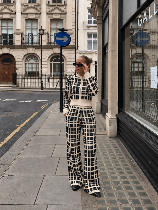 Striped Long Sleeve Pant Set Comfy