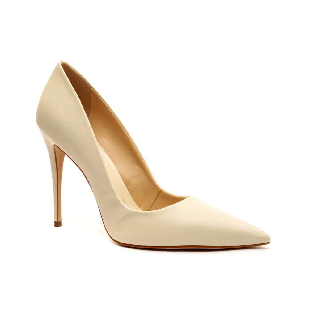 Leather High-Heel Pump