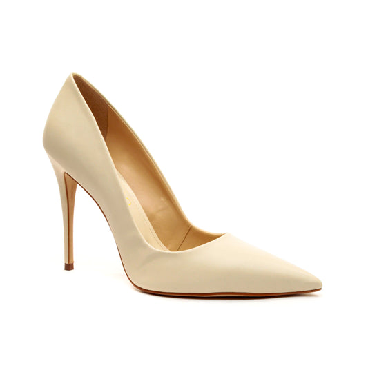 Leather High-Heel Pump