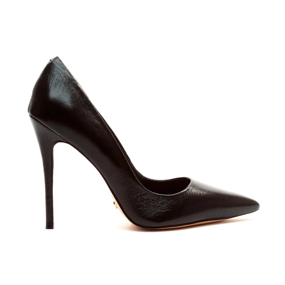 Leather High-Heel Pump