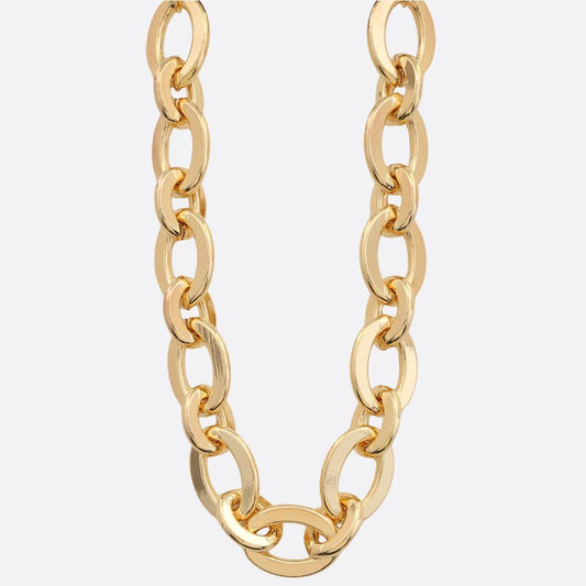 Oval Link Gold Dipped Necklace