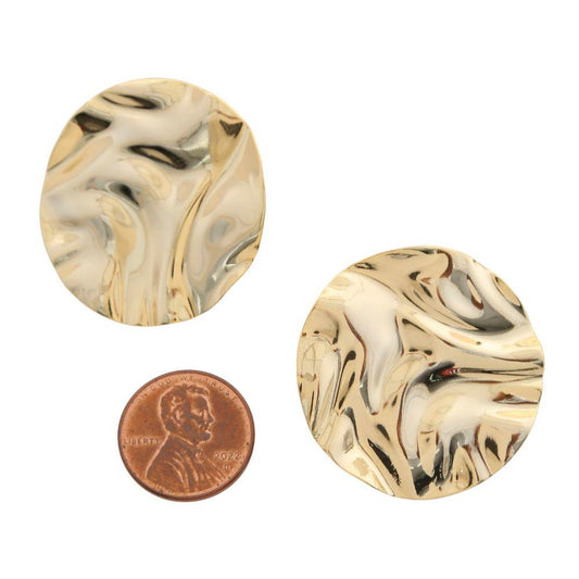 Hammered Metal Earring