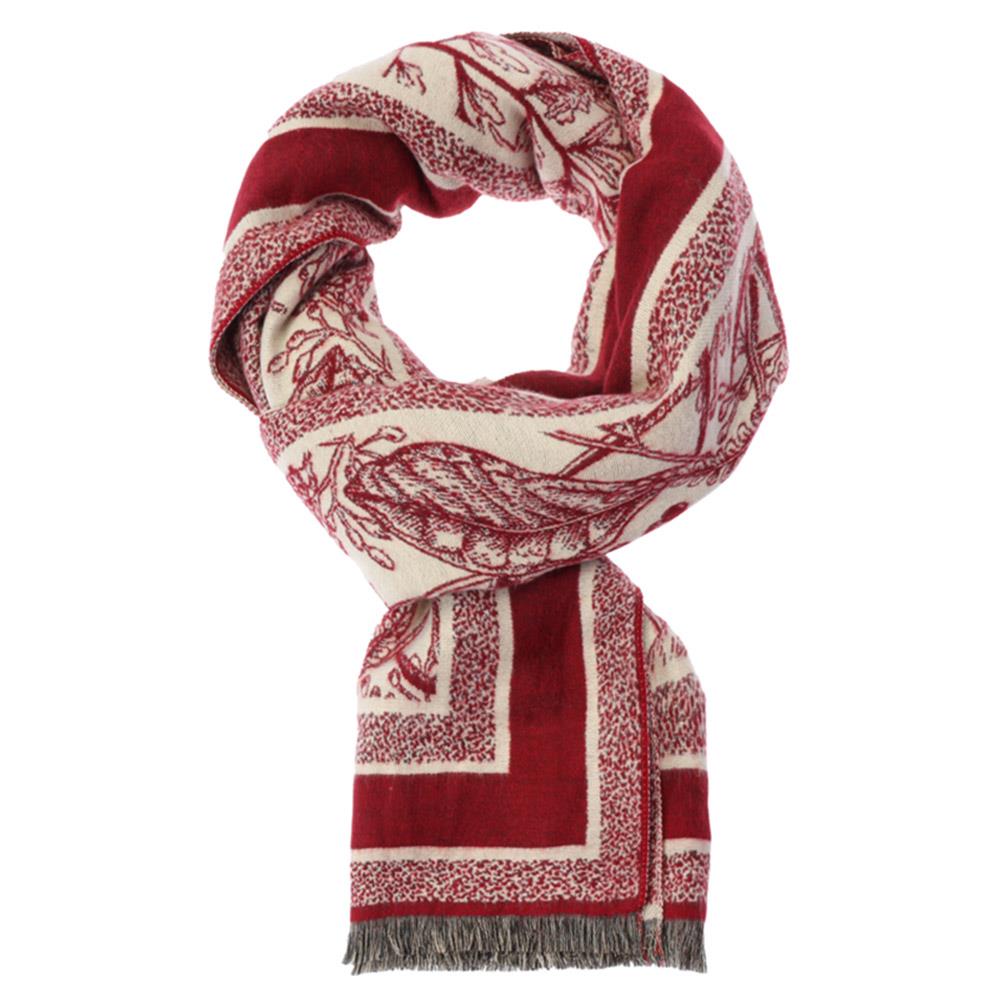 Forest Deer Fringe Scarf