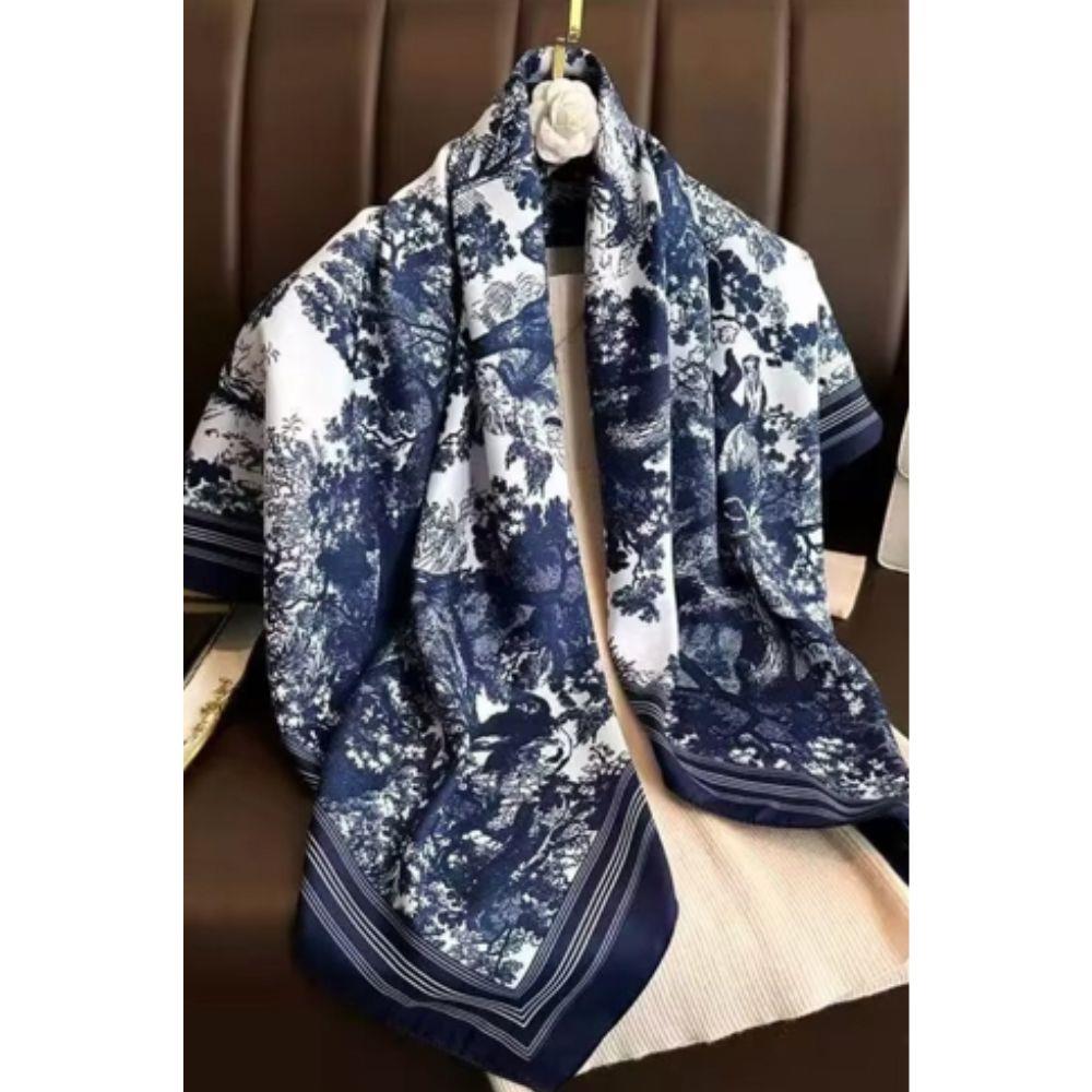 Vintage  Bandana Square Neck Scarf