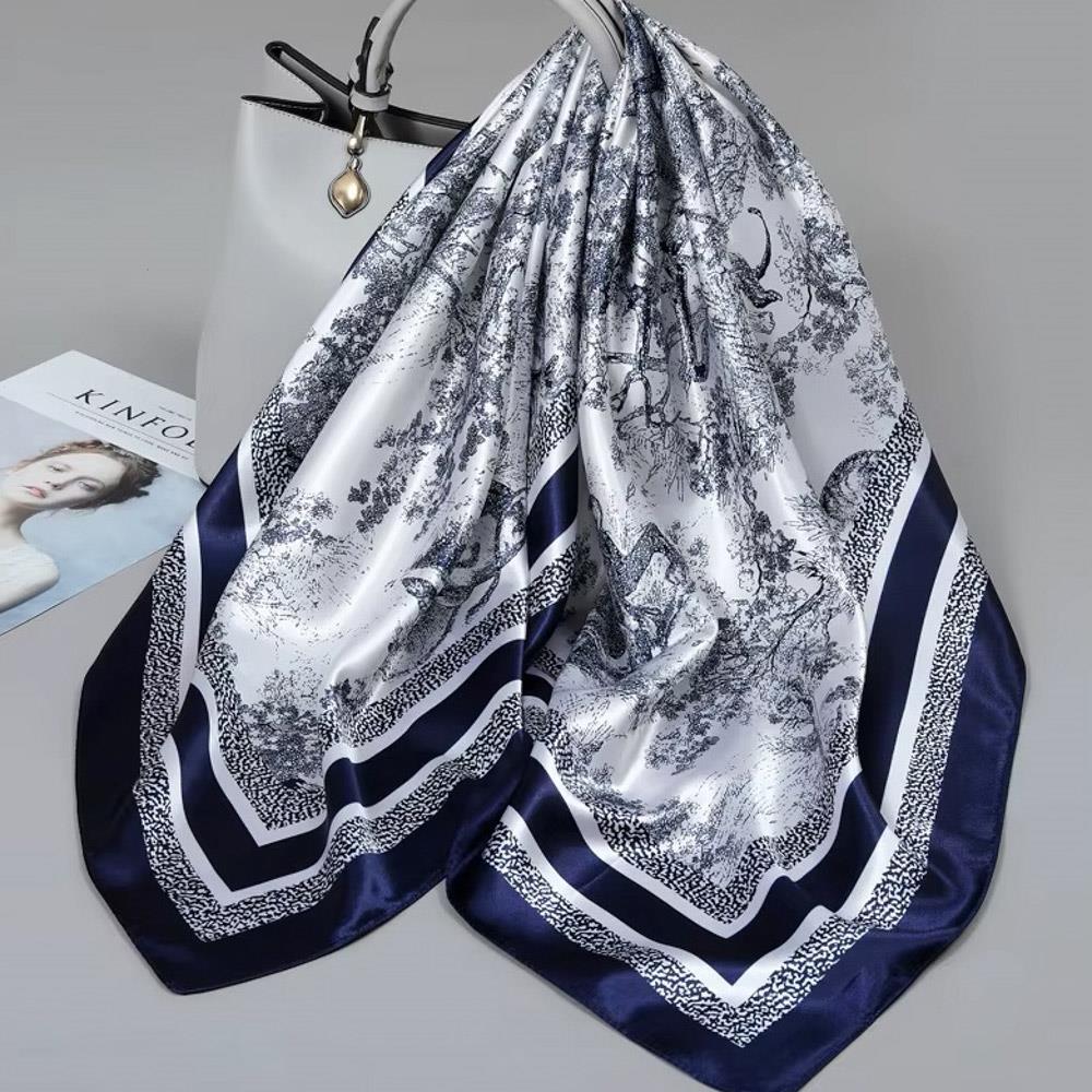 Badana Silky Neck Square Scarf