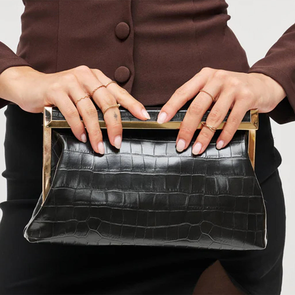 Textured Drea Clutch Evening Bag
