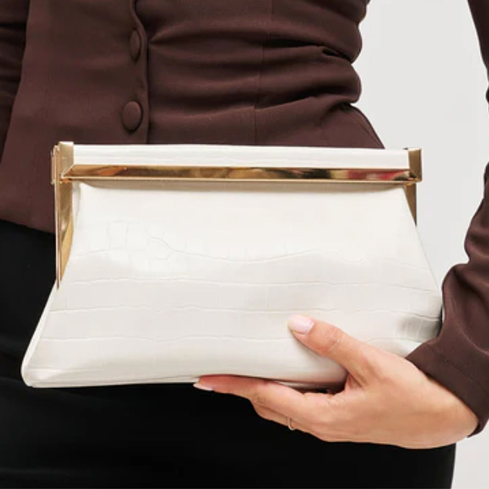 Textured Drea Clutch Evening Bag