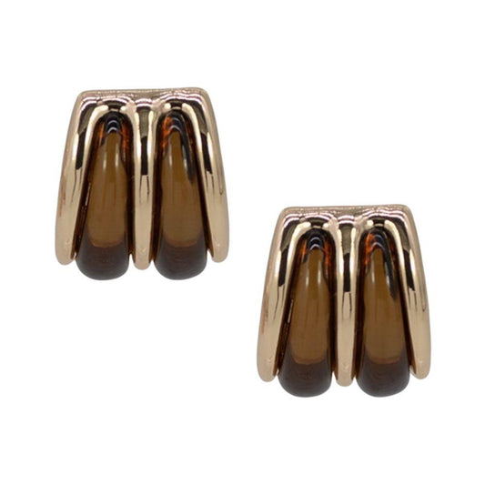 Acrylic Oval Stud Earring
