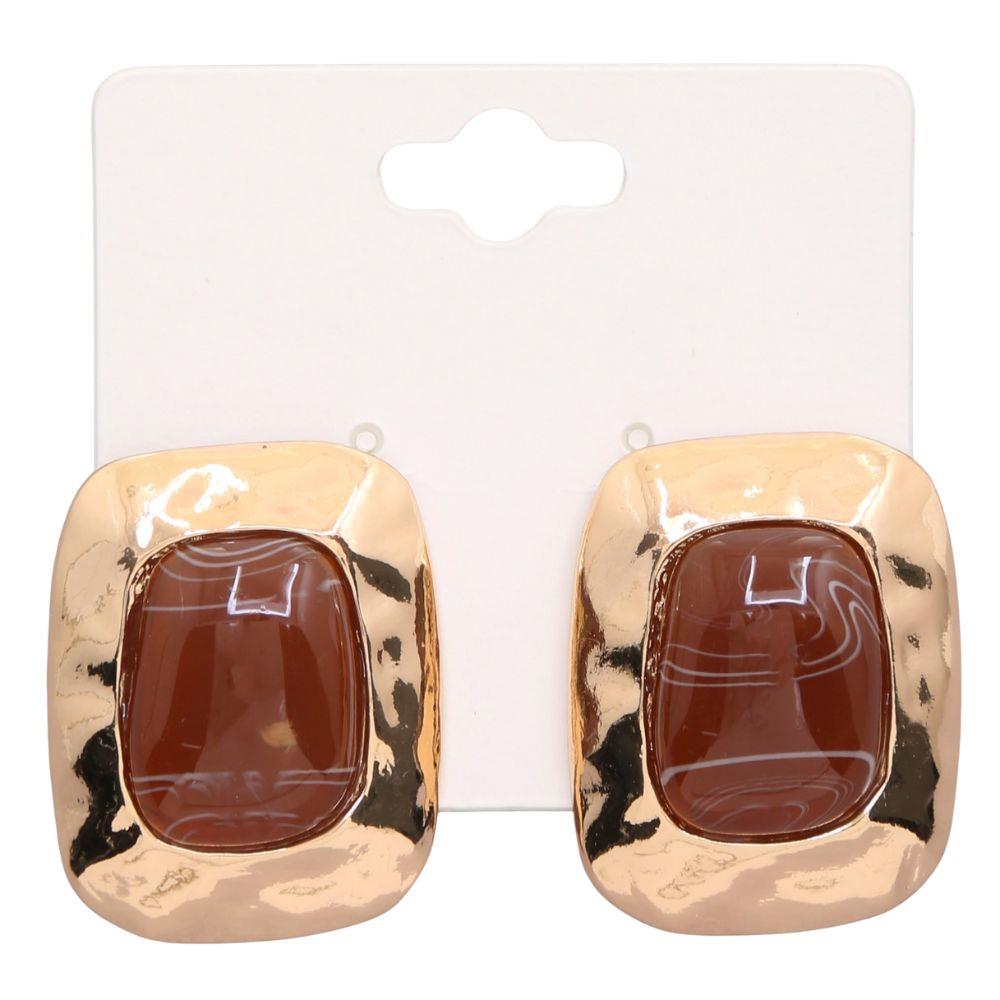 Rectangle Acrylic Stud Earring