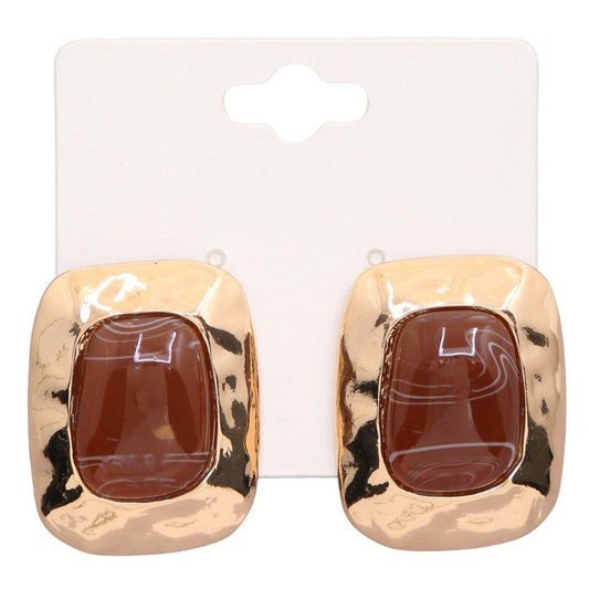 Rectangle Acrylic Stud Earring