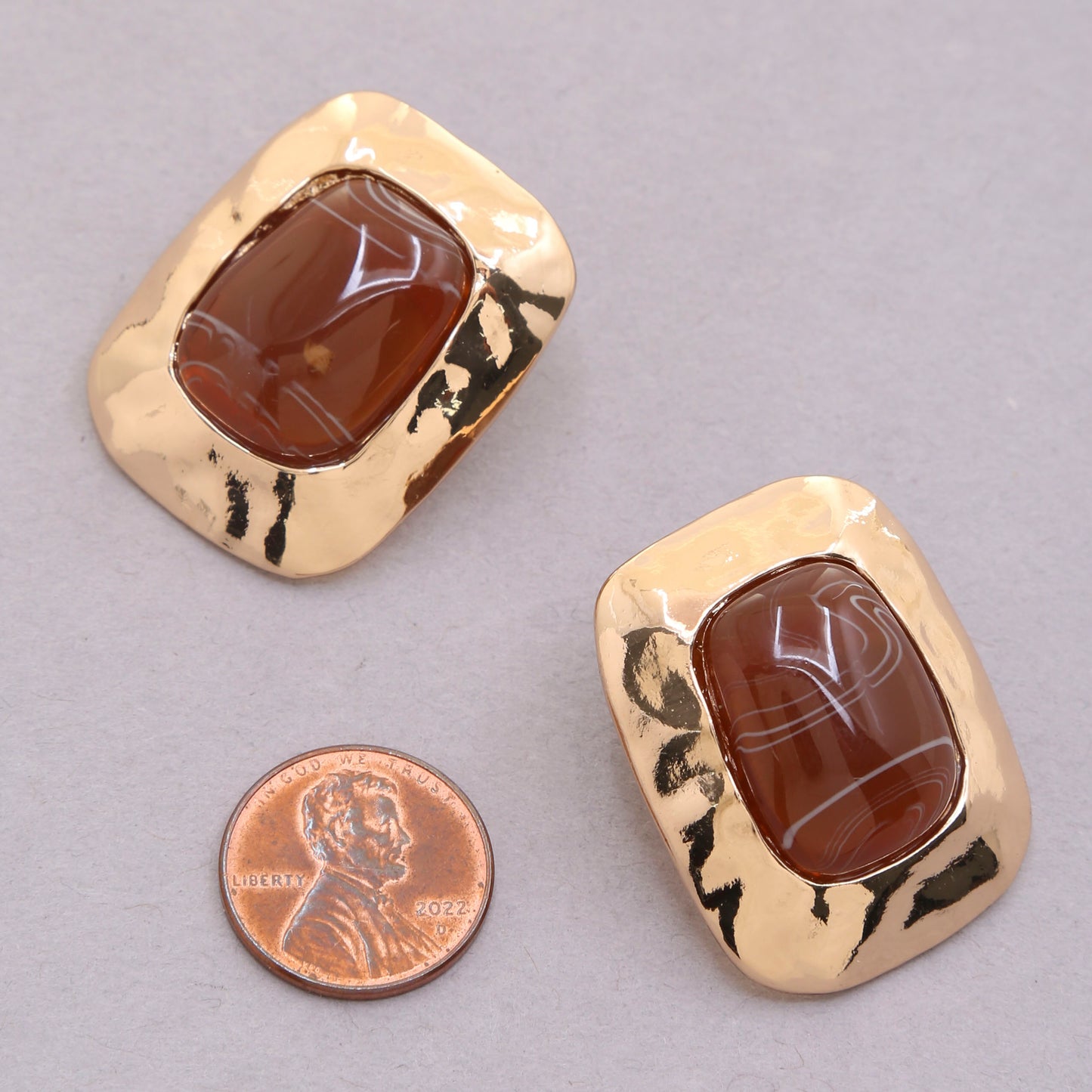 Rectangle Acrylic Stud Earring