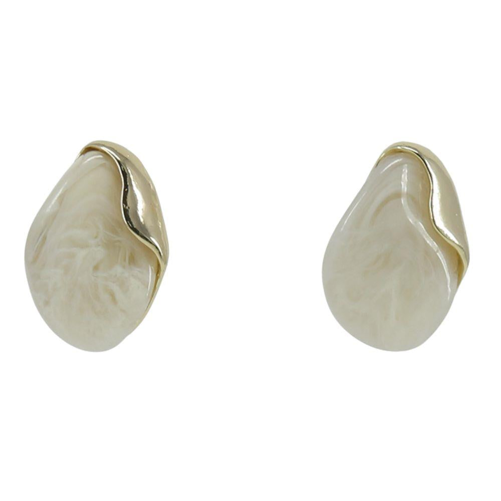 Acetate Stone Shape Earring