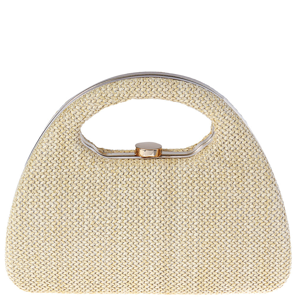 Woven Handle Evening Bag