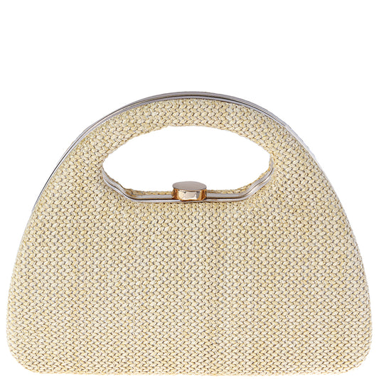 Woven Handle Evening Bag