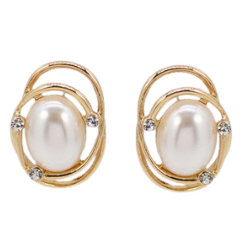 Pearl Oval Earring