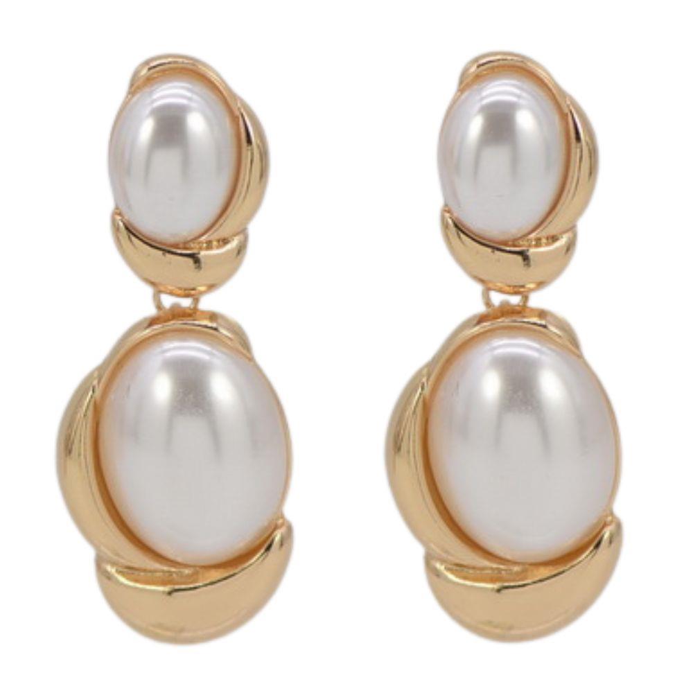 Double Color Stone Earring