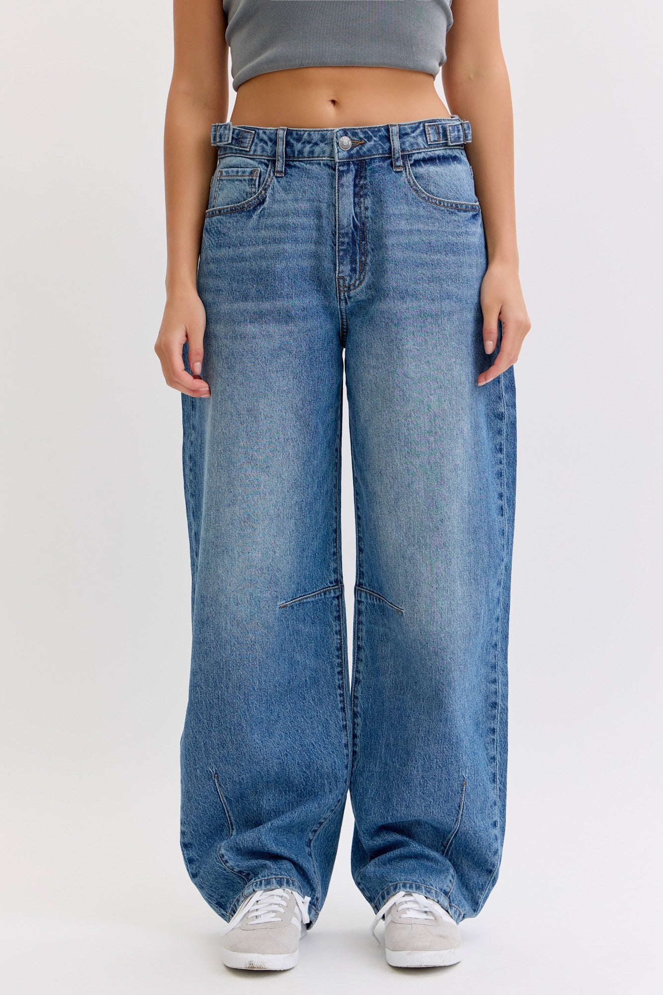 Waisted Barrel Leg With Side Buckle