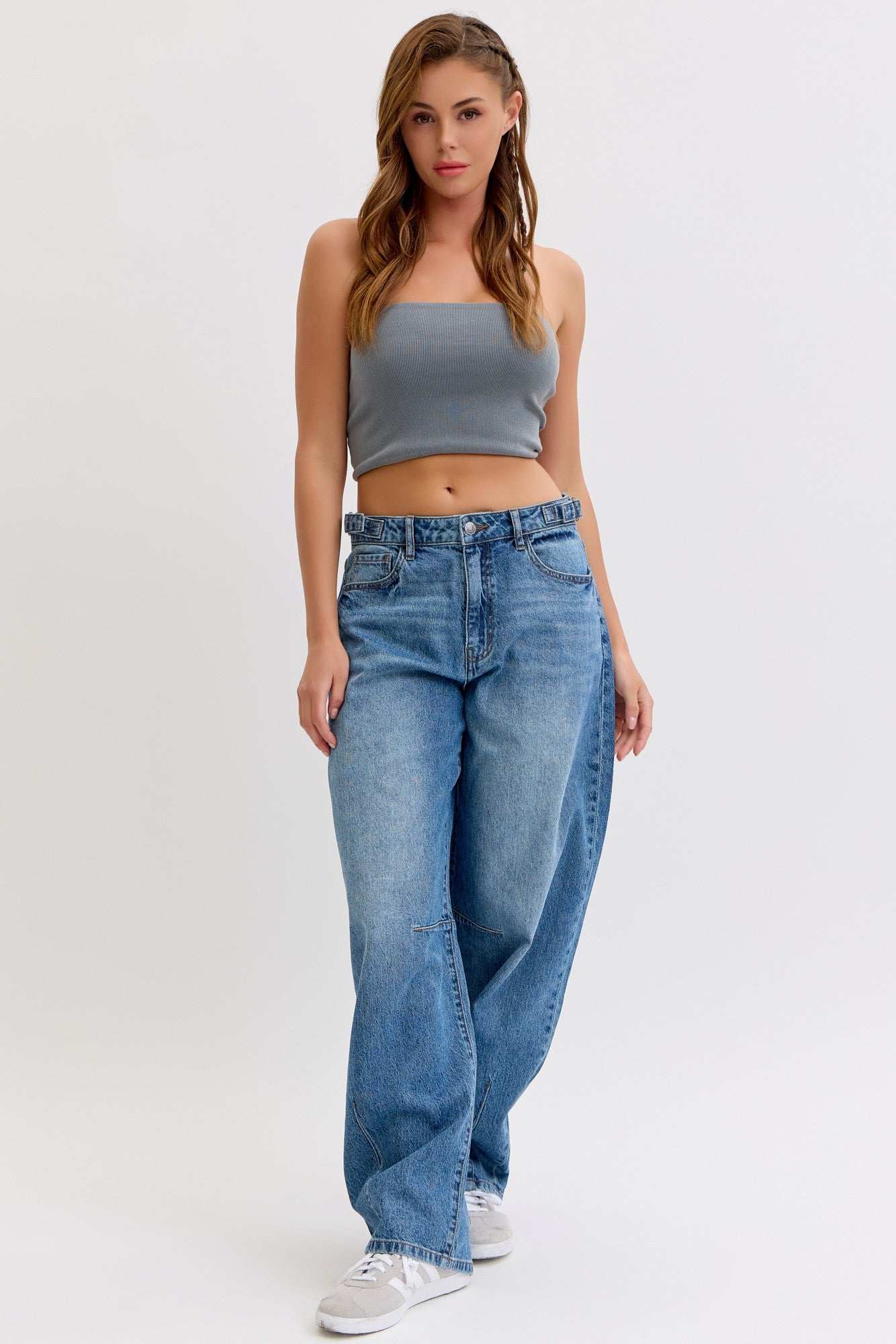 Waisted Barrel Leg With Side Buckle