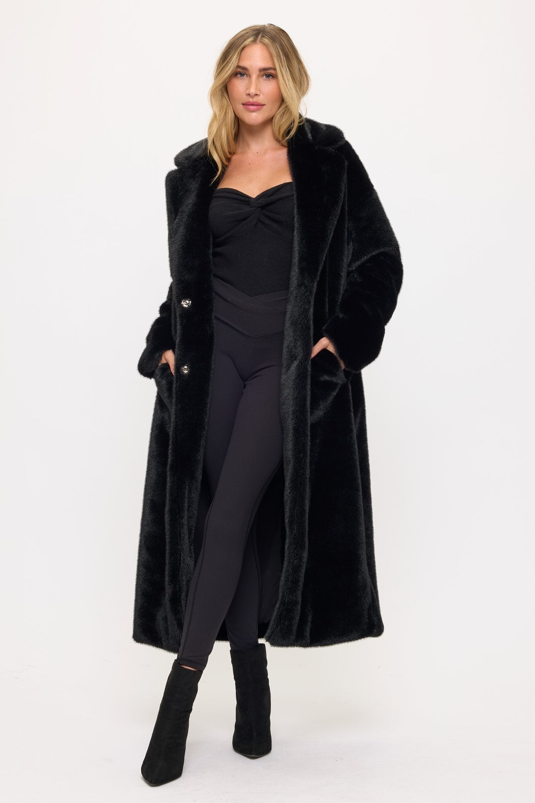 Midnight Maxi Fur Coat