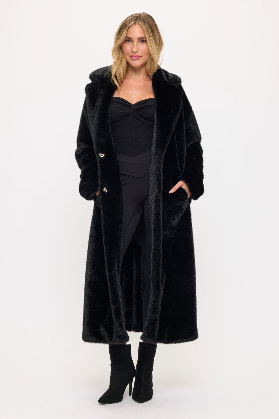 Midnight Maxi Fur Coat
