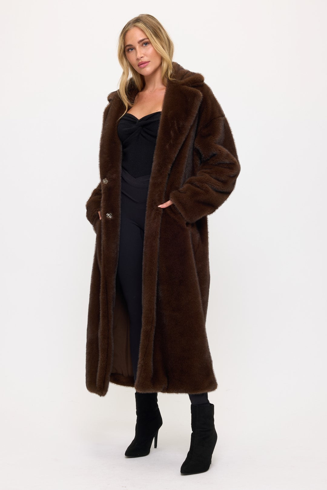 Midnight Maxi Fur Coat