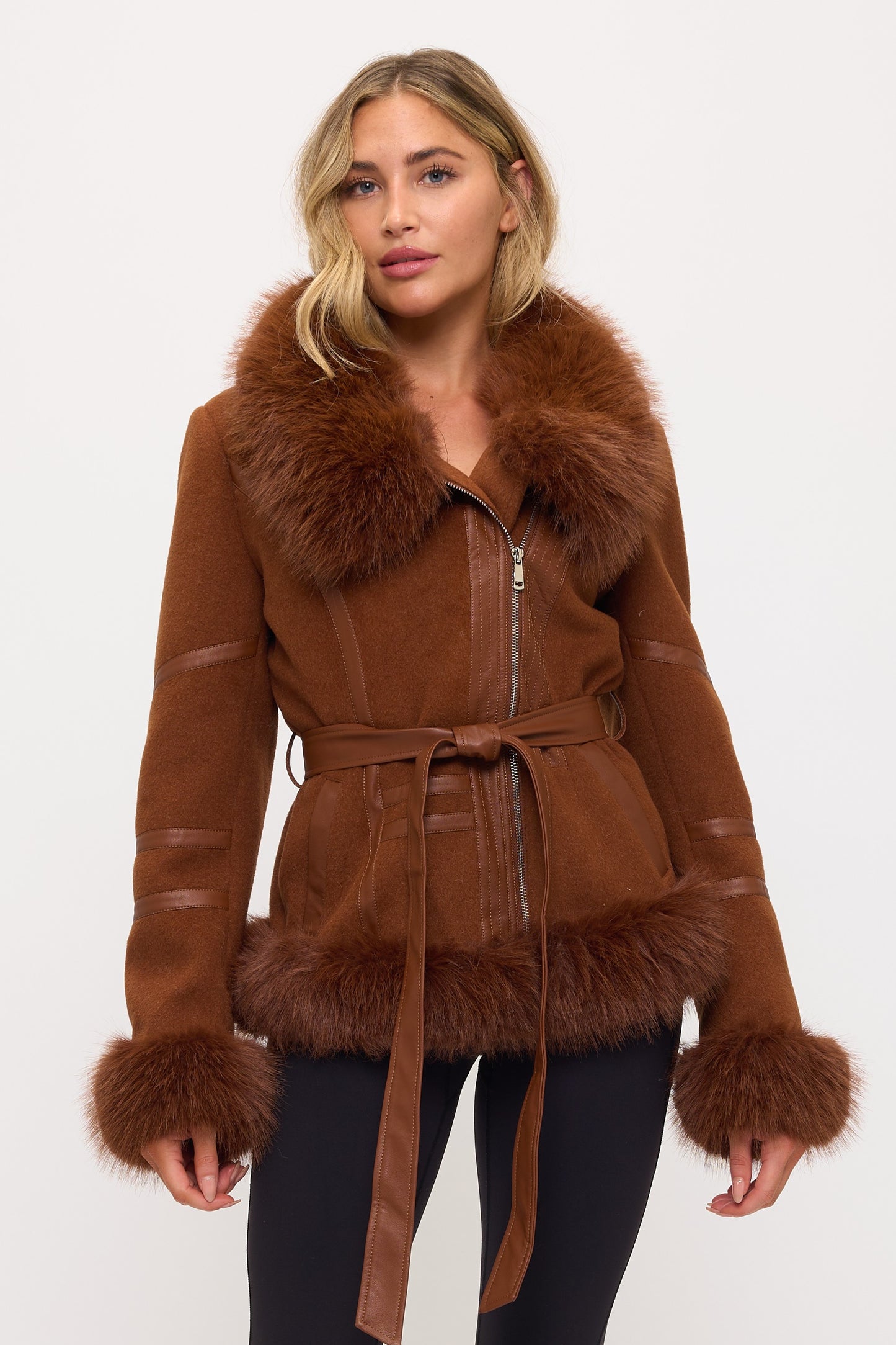 Monaco Luxe Sherpa Coat