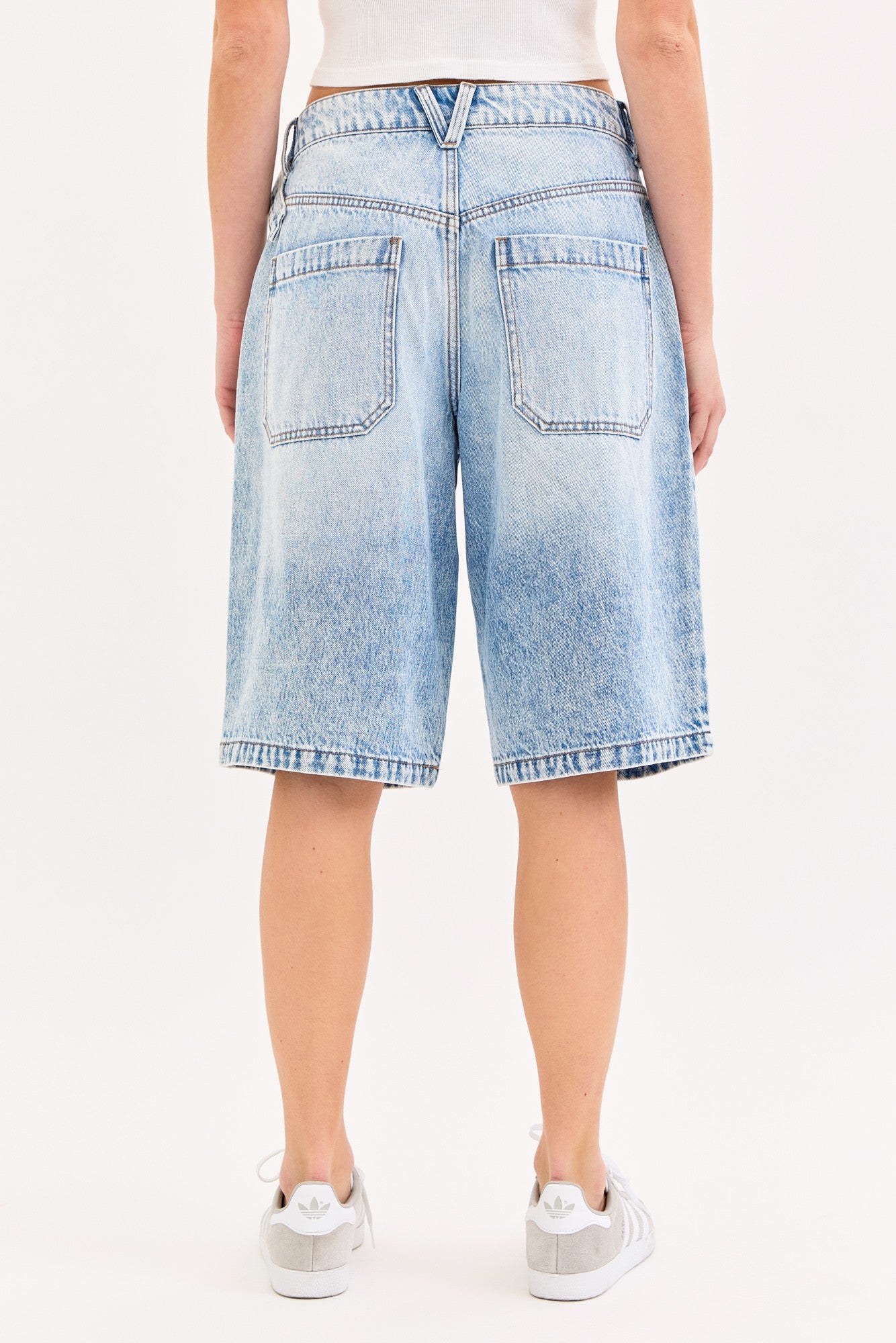 Baggy Bermuda With Adjustable Belt