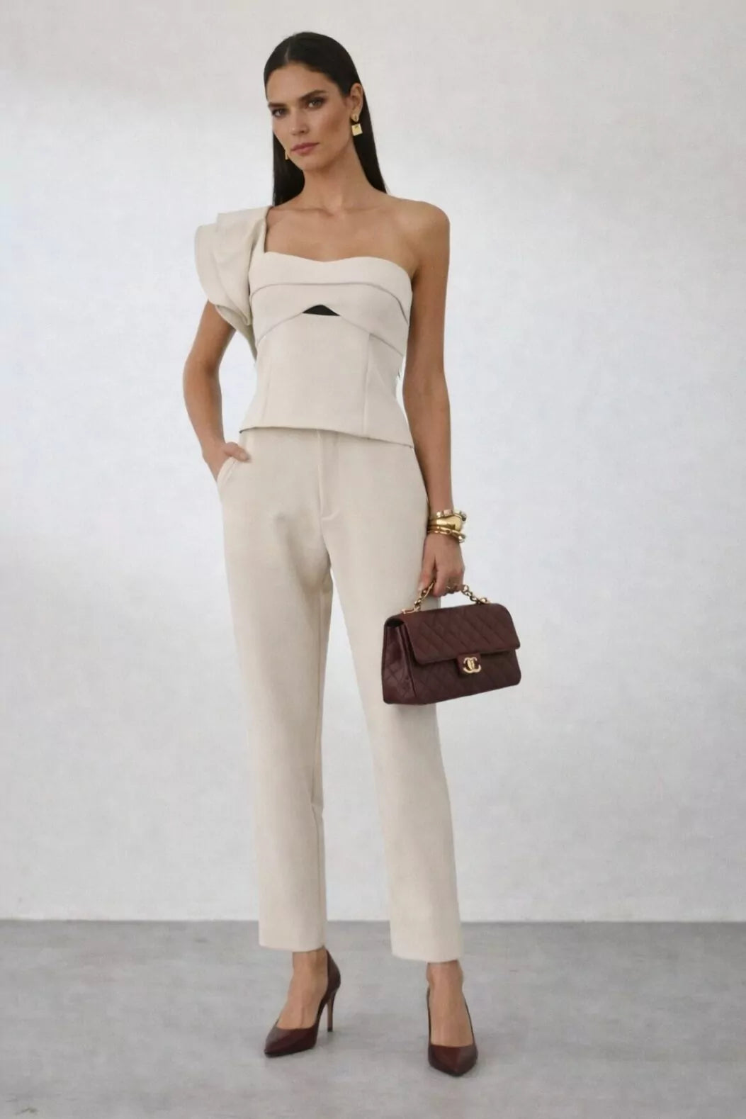 Velvet Plum Pants Set