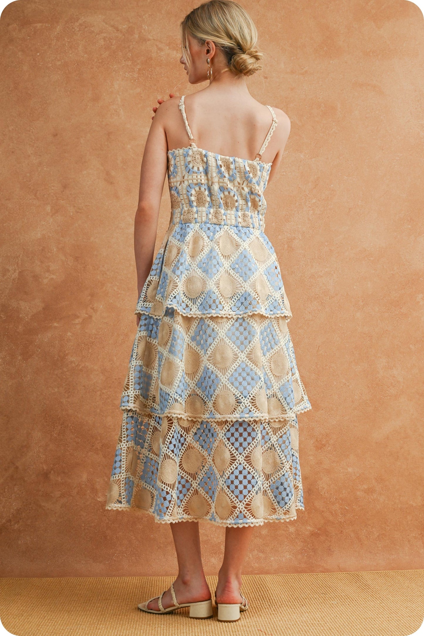 Seabreeze Crochet Midi Dress