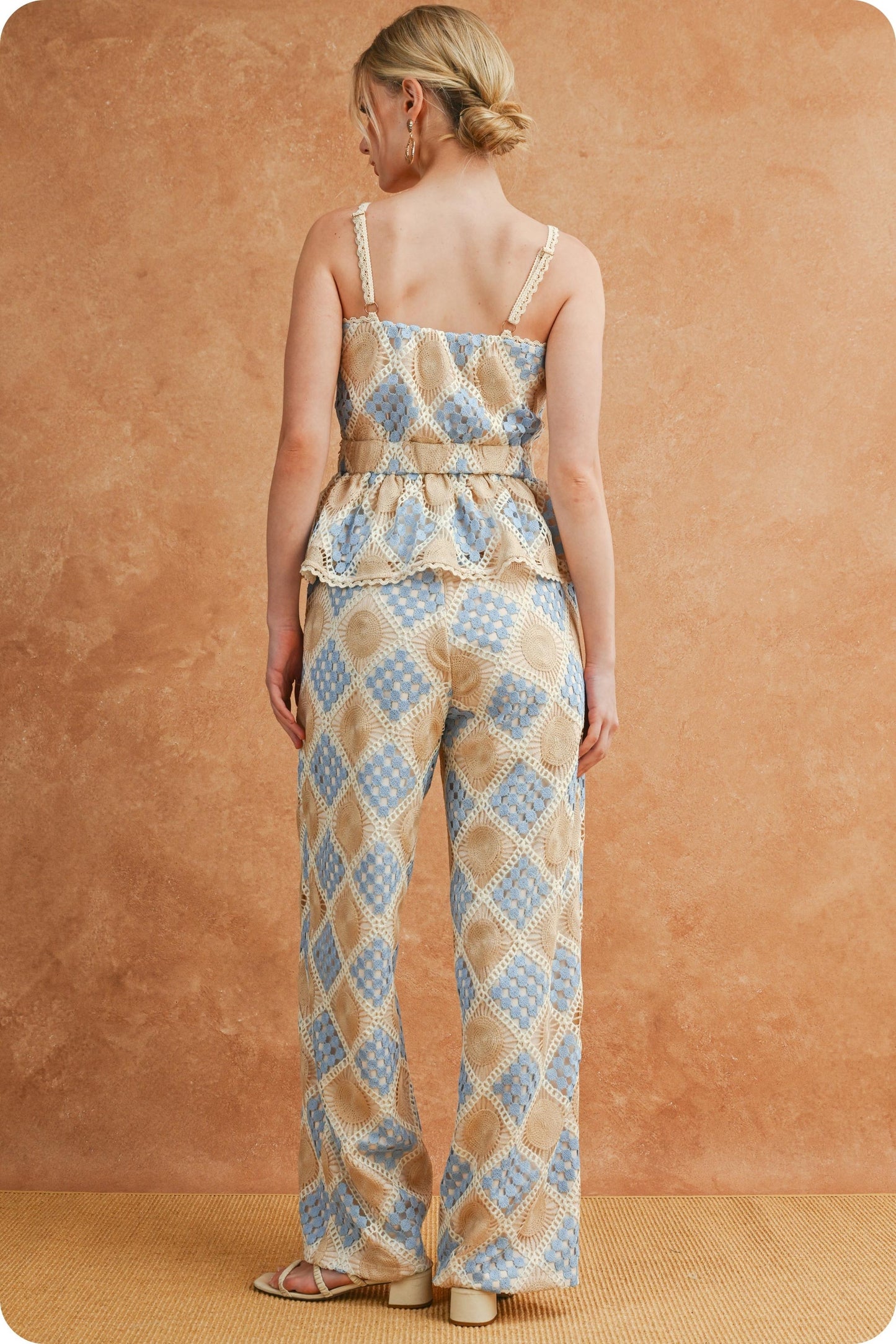Seaside Crochet Pants Set