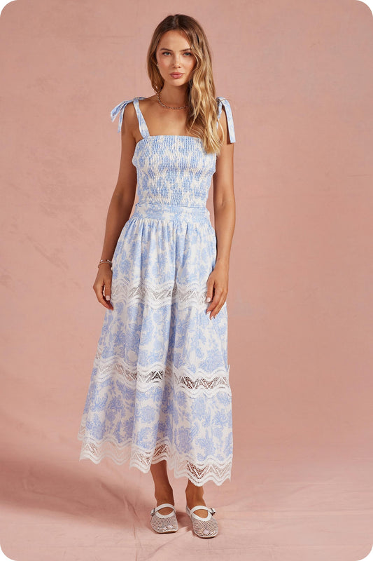 Blooming Grace Skirt Midi