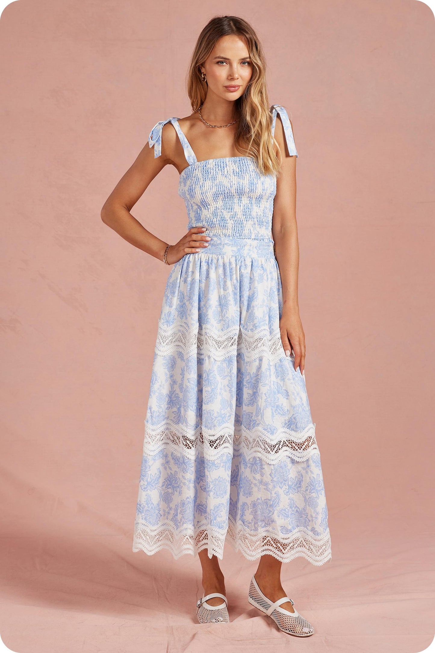 Blooming Grace Skirt Midi