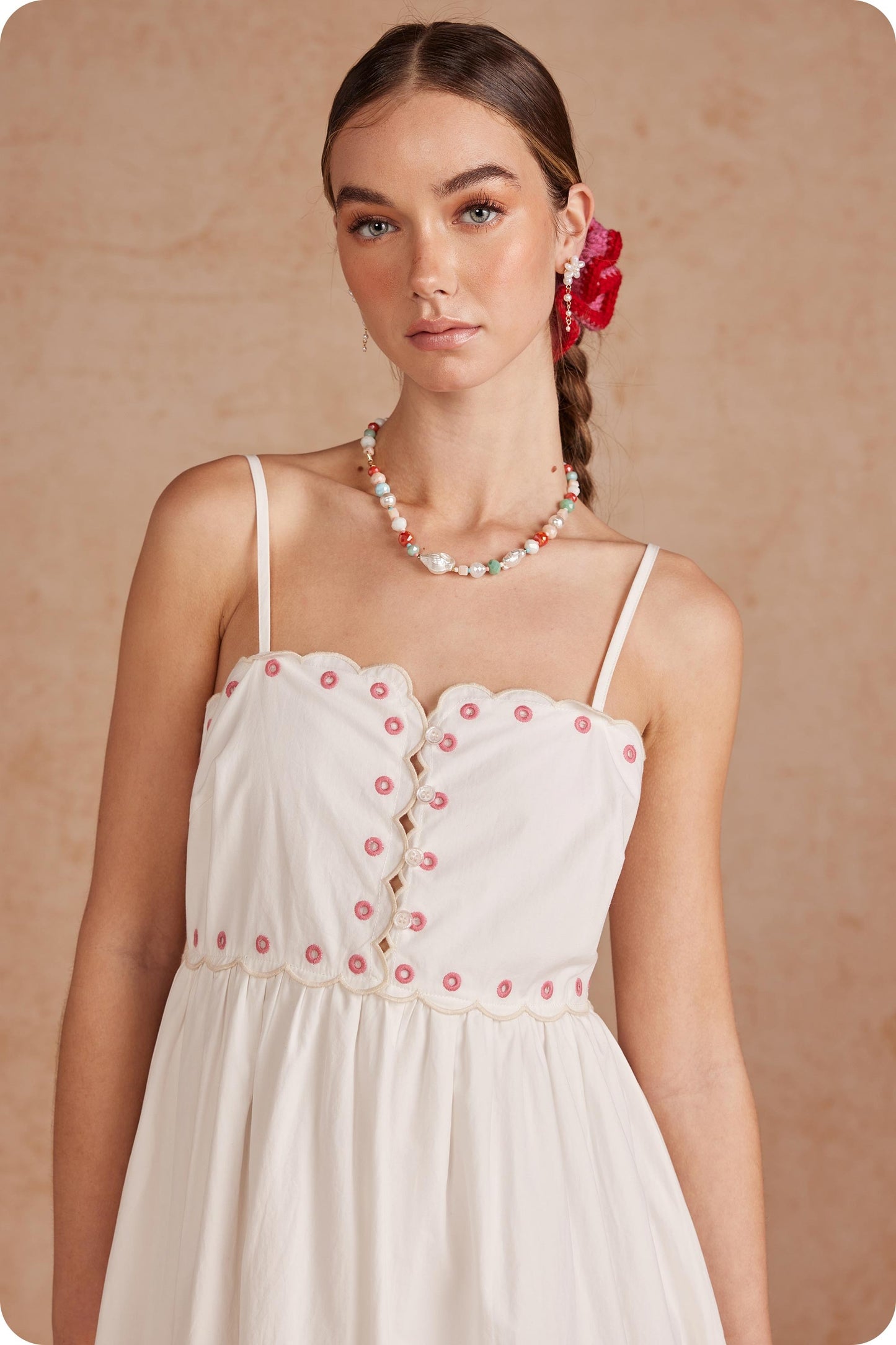 Palm Bloom Midi Dress